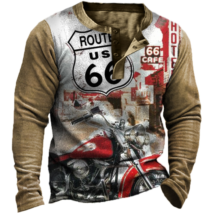 

Men's Vintage Route 66 Long Sleeve Sweatshirt