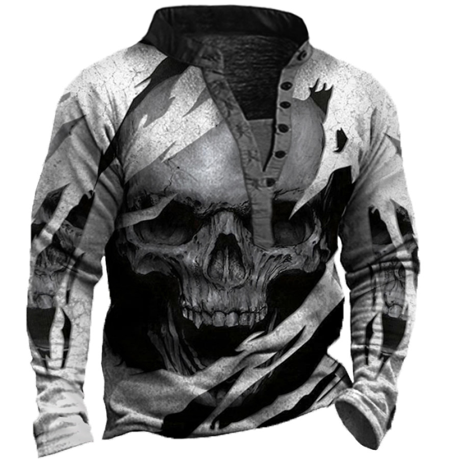 

Men's Vintage Skull Long Sleeve Sweatshirt Opens In Google Translate• Feedback