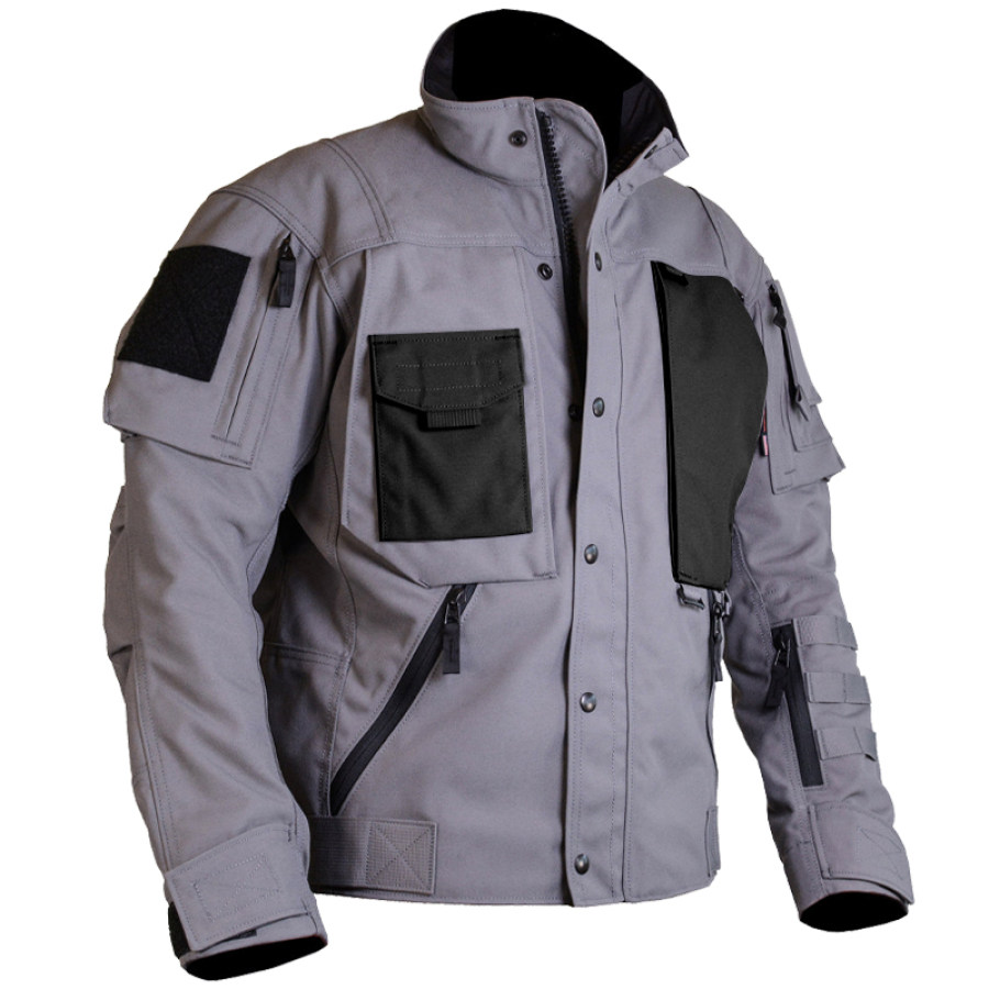 

Mens All-terrain Versatile Tactical Patchwork Jacket
