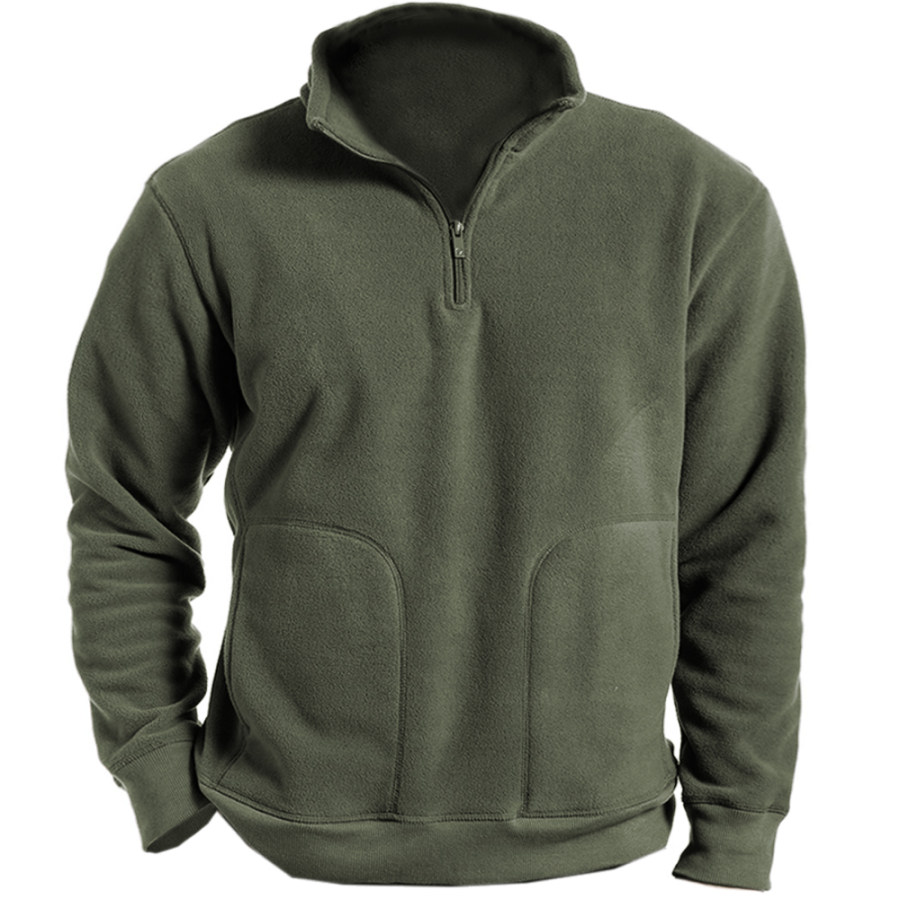 

Men's Fleece Warm Classic Pocket Sweatshirt