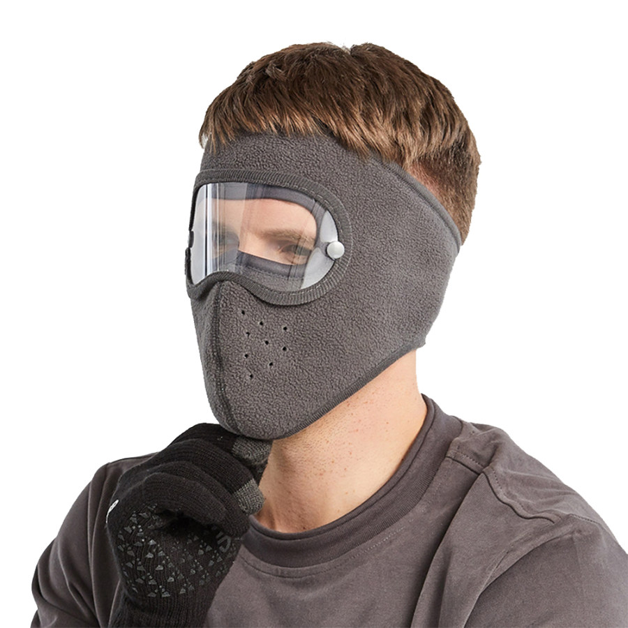 

Men's Polar Fleece Windproof HD Goggles Anti-Fog Mask