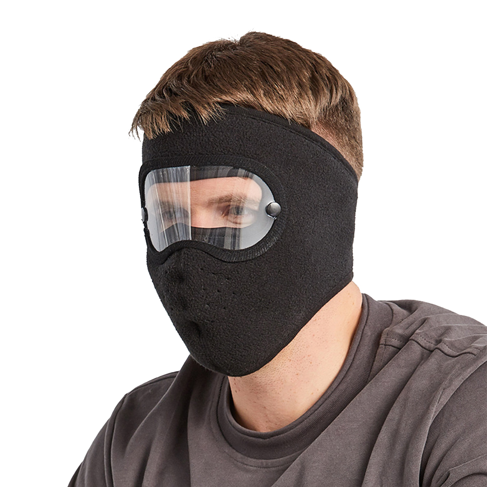Men's Polar Fleece Windproof Chic Hd Goggles Anti-fog Mask
