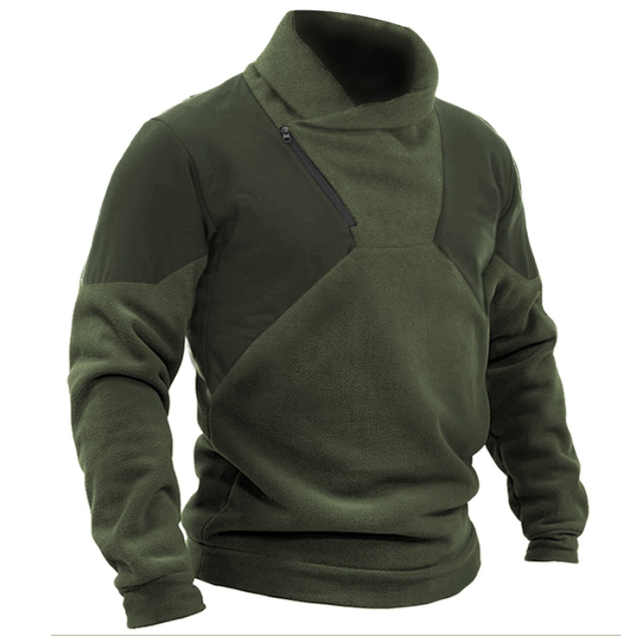 

Men's Outdoor Fleece Warm Tactical Patchwork Sweatshirt
