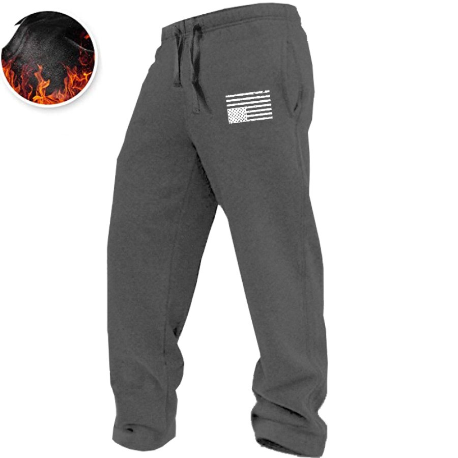 

Pantalones De Chándal Holgados De Polar Suave Para Hombre Con Bolsillos