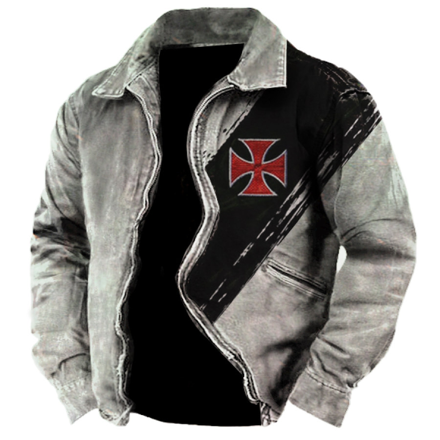 

Men's Cross Knight Outdoor Distressed Vintage Jacket