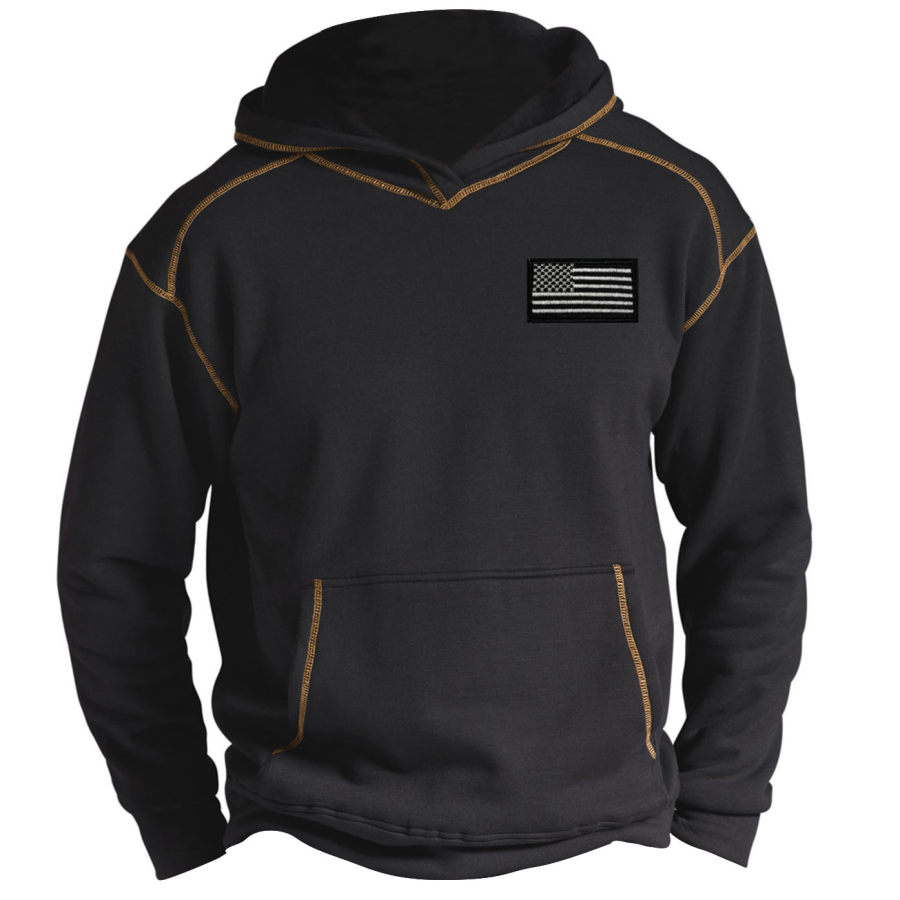 

Men's Outdoor Tactical American Flag Warm Hoodie