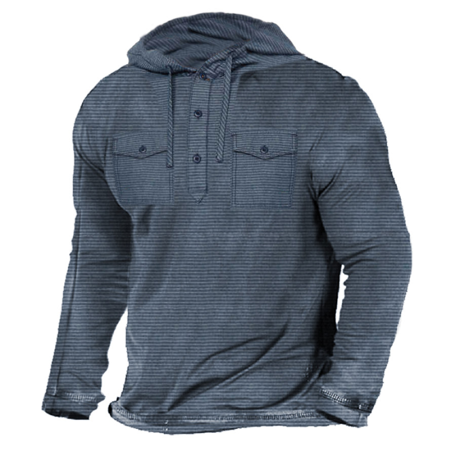 

Men's Outdoor Casual Hooded Long Sleeve Sweater