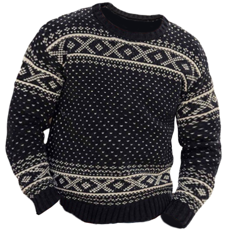 Men's Ethnic Style Knitted Chic Sweater
