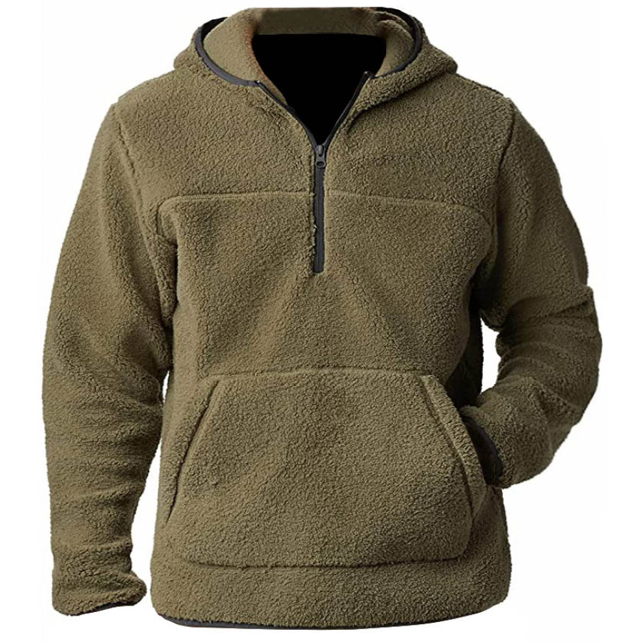 

Men's Outdoor Tactical Fleece Warm Zip Hoodie