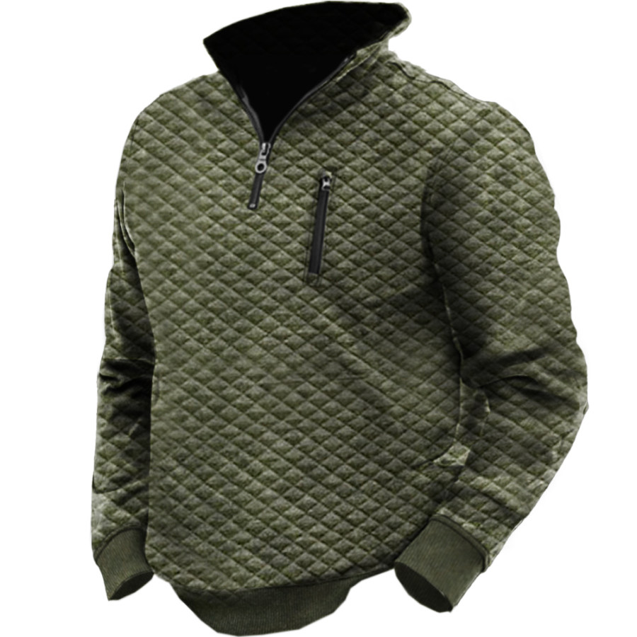 

Men's Outdoor Classic Rhombus Cotton Sweater
