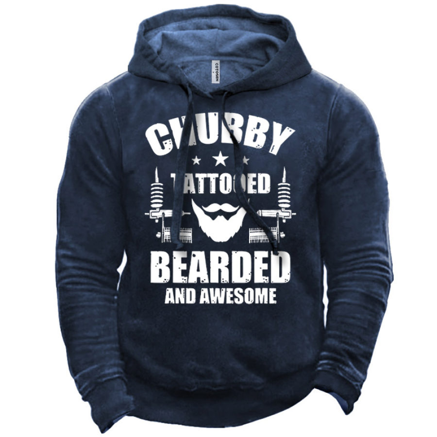 

Men's Chubby Tattooed Bearded And Awesome Hoodie