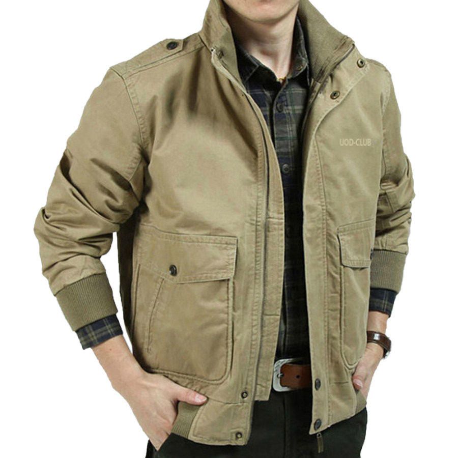 

Men's Outdoor Tactical Cotton Casual Stand Collar Jacket