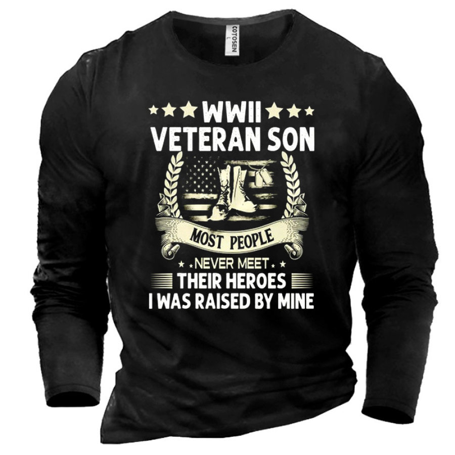 

WWII VETERAN SON Men's Veterans Day T-Shirt