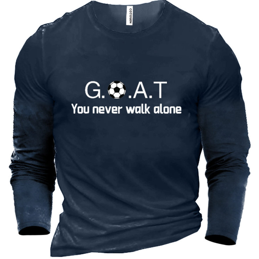 

GOAT You Never Walk Alone Men's Cotton T-Shirt
