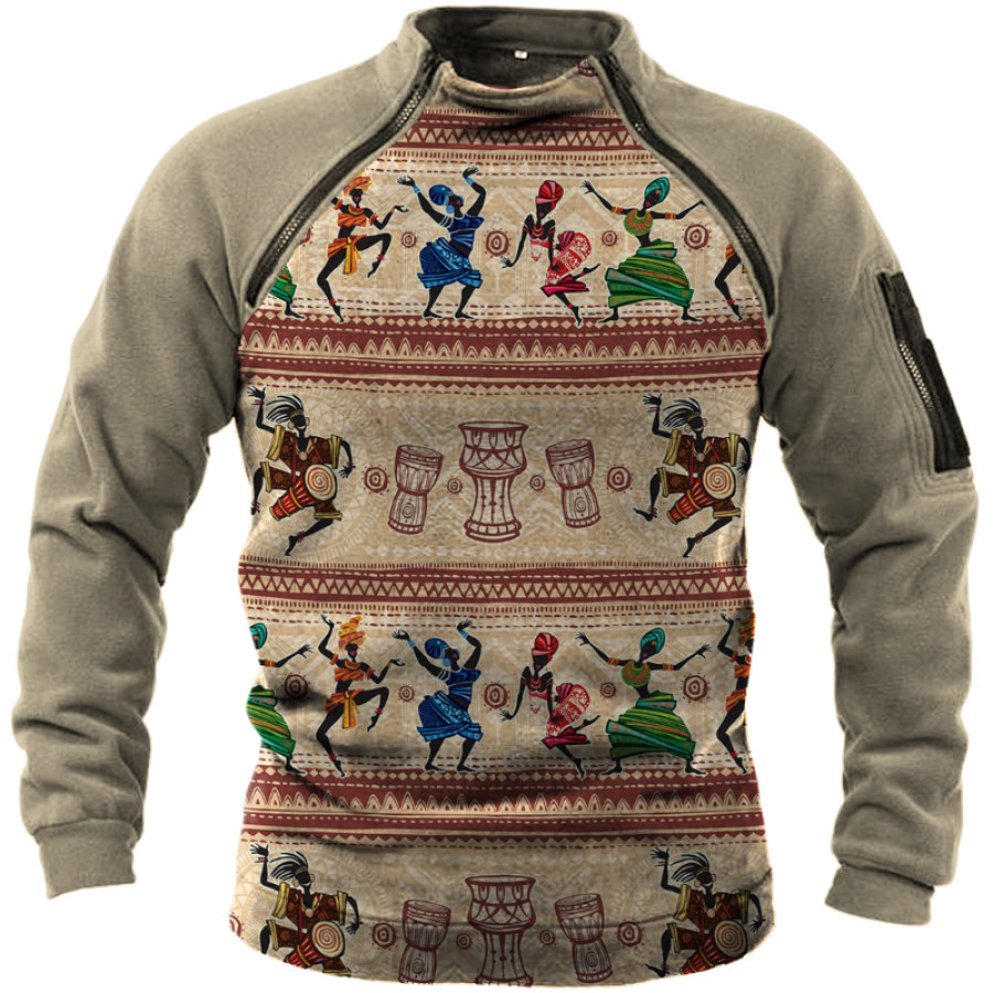 

Men's Outdoor Casual Printed Long Sleeve Sweater