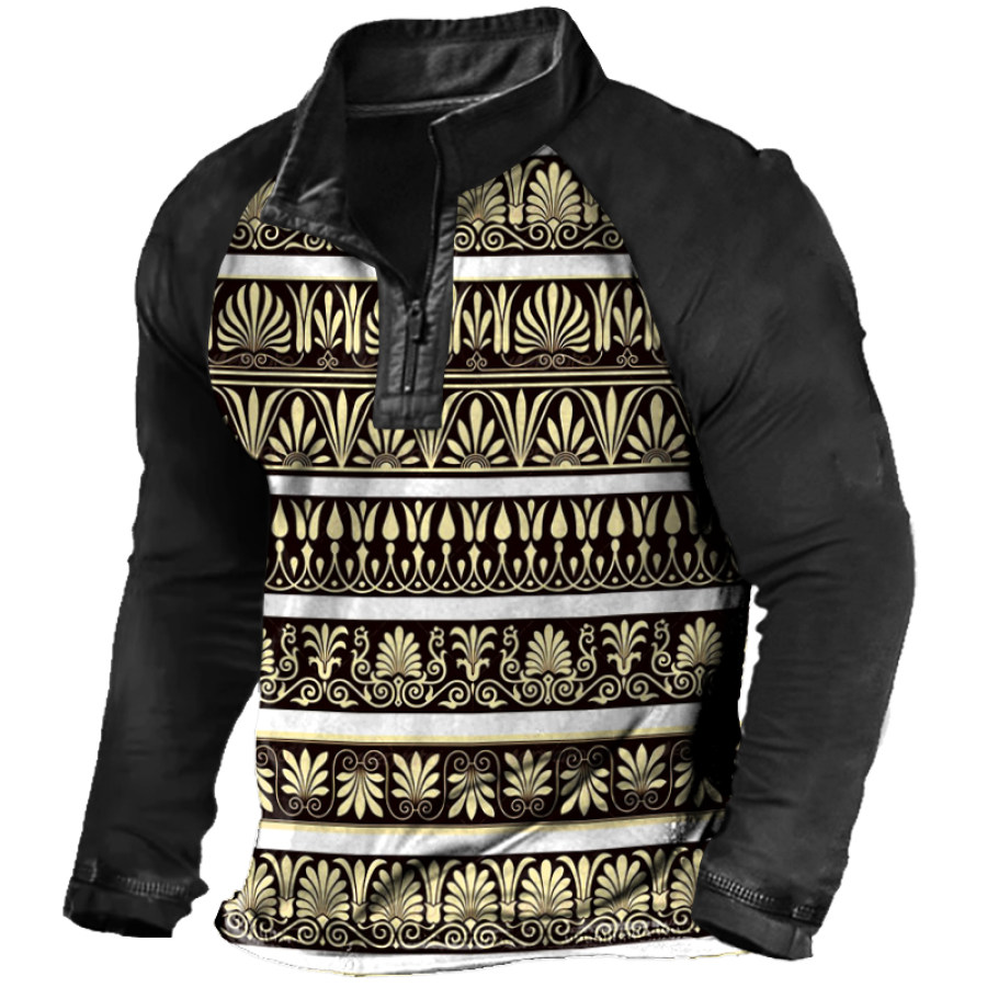 

Men's Outdoor Casual Printed Long Sleeve Sweater