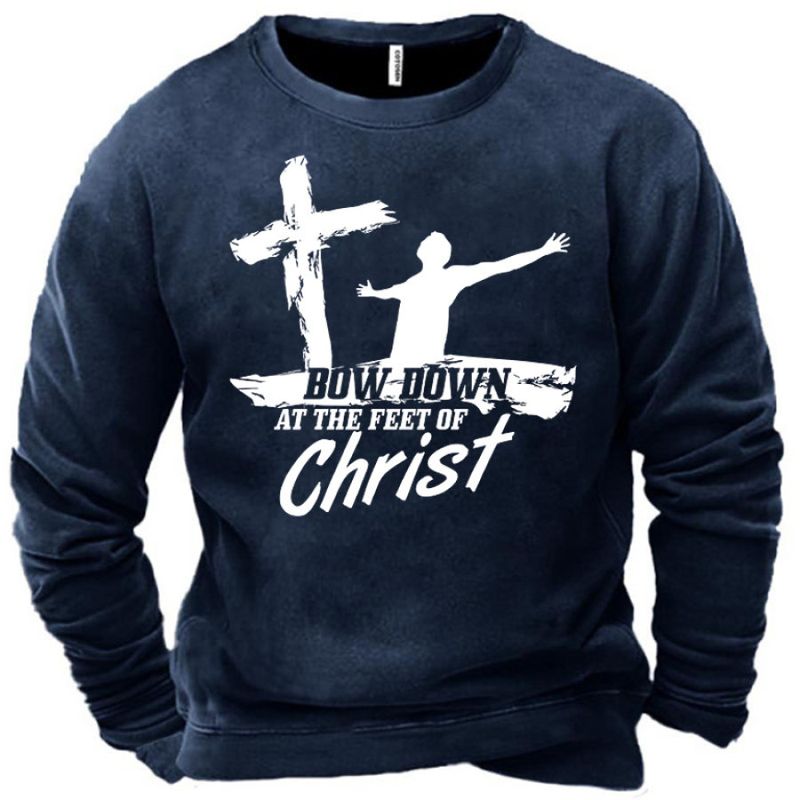 

Men's XY Bow Down At The Feet Of Christ Sweatshirt