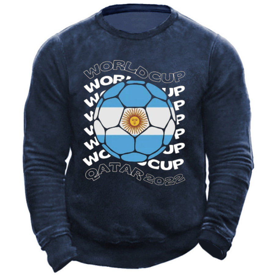 

Men's 2022 Football World Cup Argentina Sweatshirt