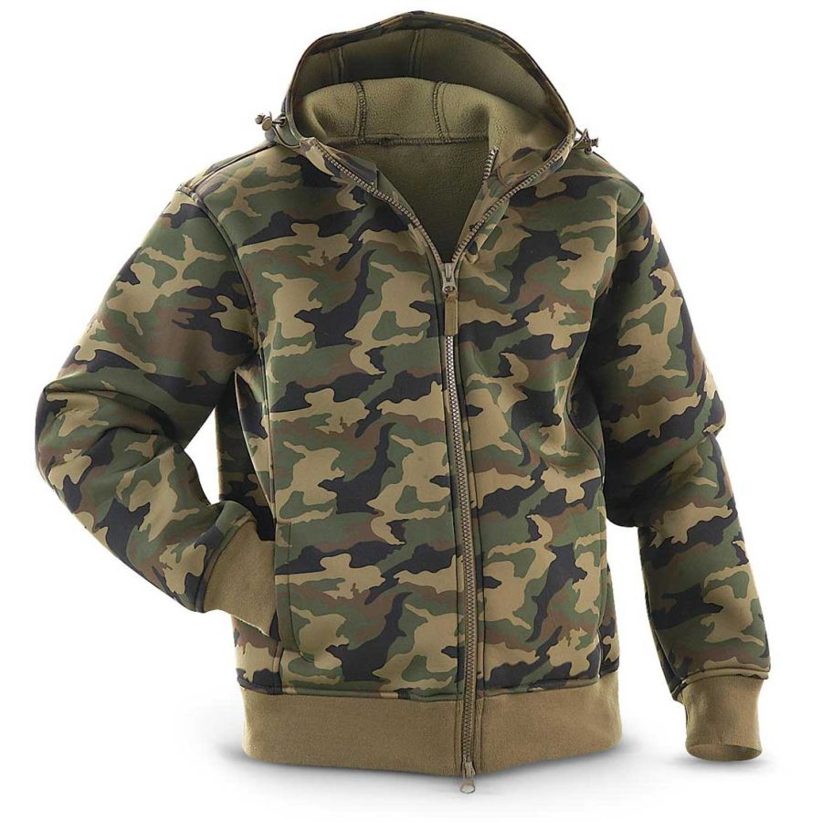 

Men's Outdoor Camo Fleece Warm Hoodie Jacket