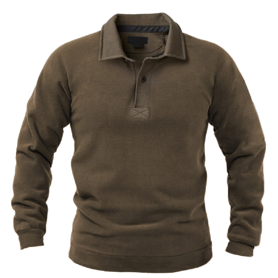 

Men's Outdoor Casual Fleece Long Sleeve Sweater