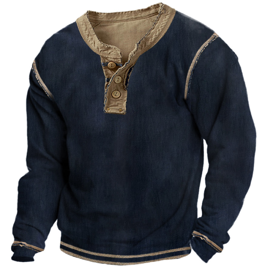 

Men's Casual Training Henley Sweatshirt