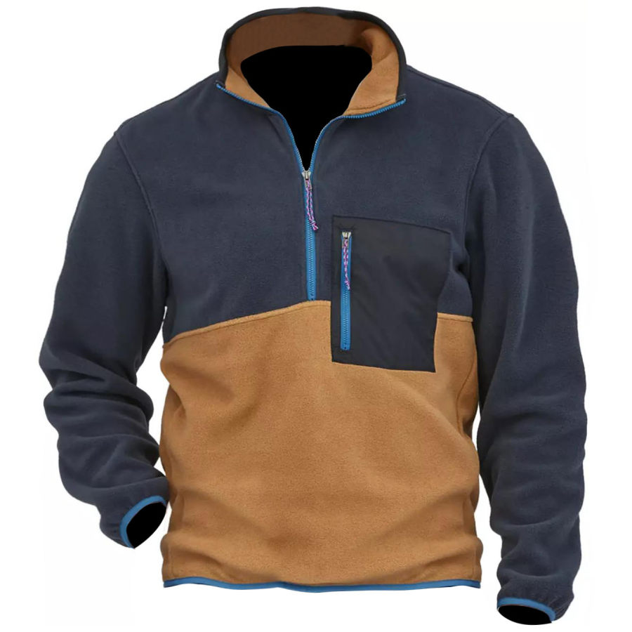 

Men's Outdoor Tactical Fleece Warm Half-Zip Sweatshirt
