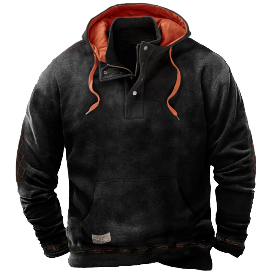 

Men's Winter Warm Contrast Hoodie