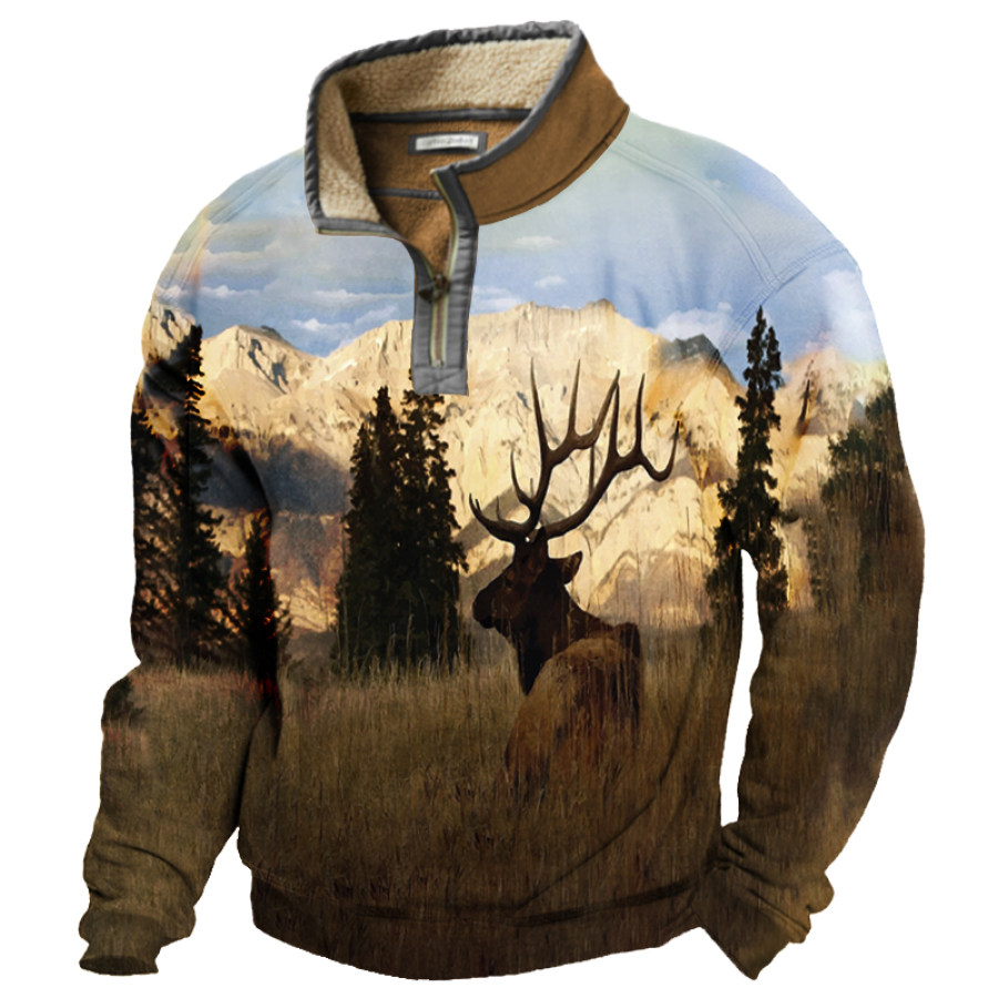 

Men's Vintage Print Sweatshirt