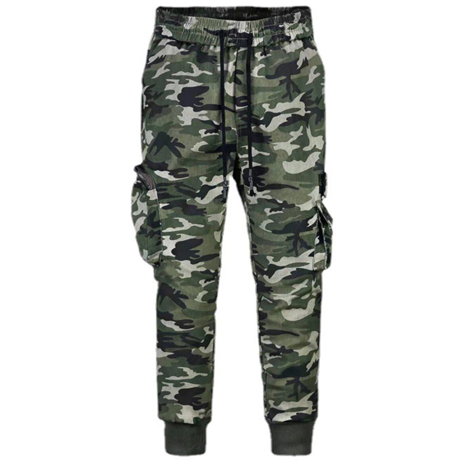 

Men's Vintage Multi Pocket Cargo Pants Loose Casual Pants