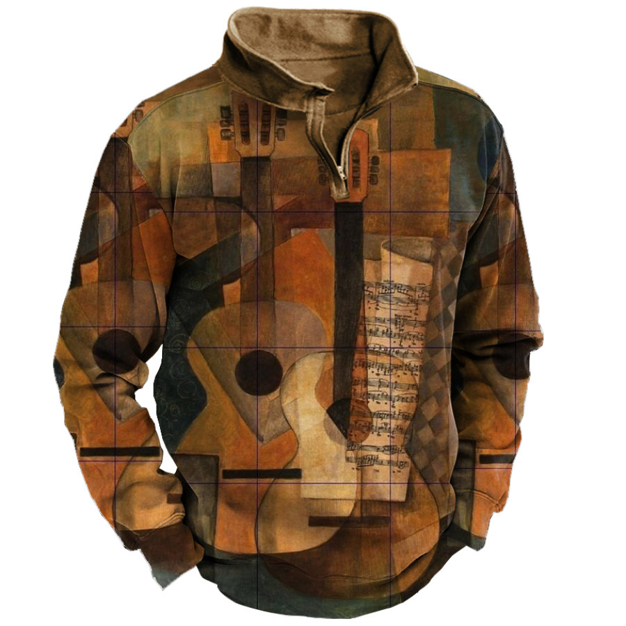 

Men's Winter Vintage Guitar Sweatshirt