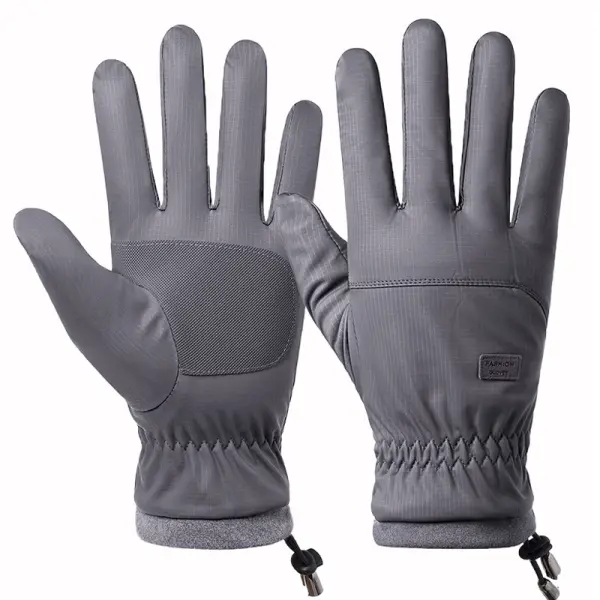Men's Warm Fleece Non-slip Outdoor Sports Windproof Gloves - Kalesafe.com 