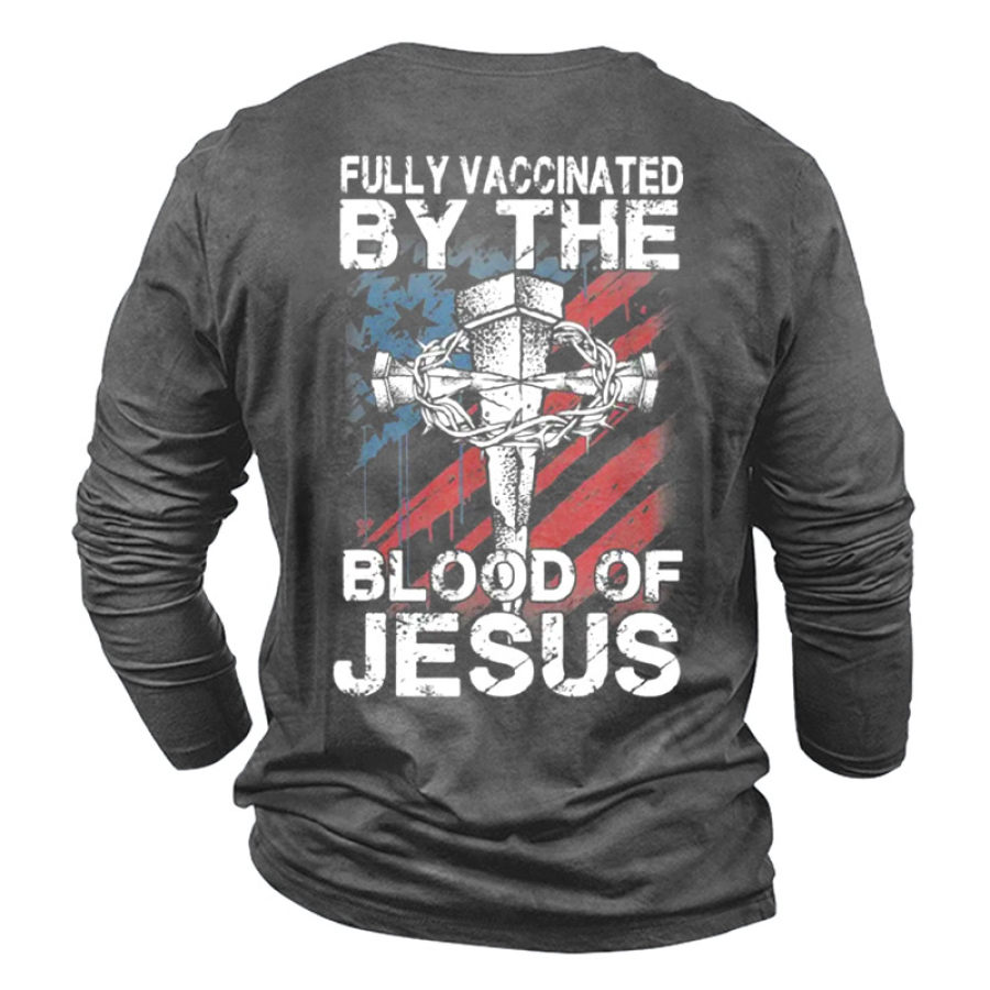 

Men's Fully Vaccinated By The Blood Of Jesus T-Shirt