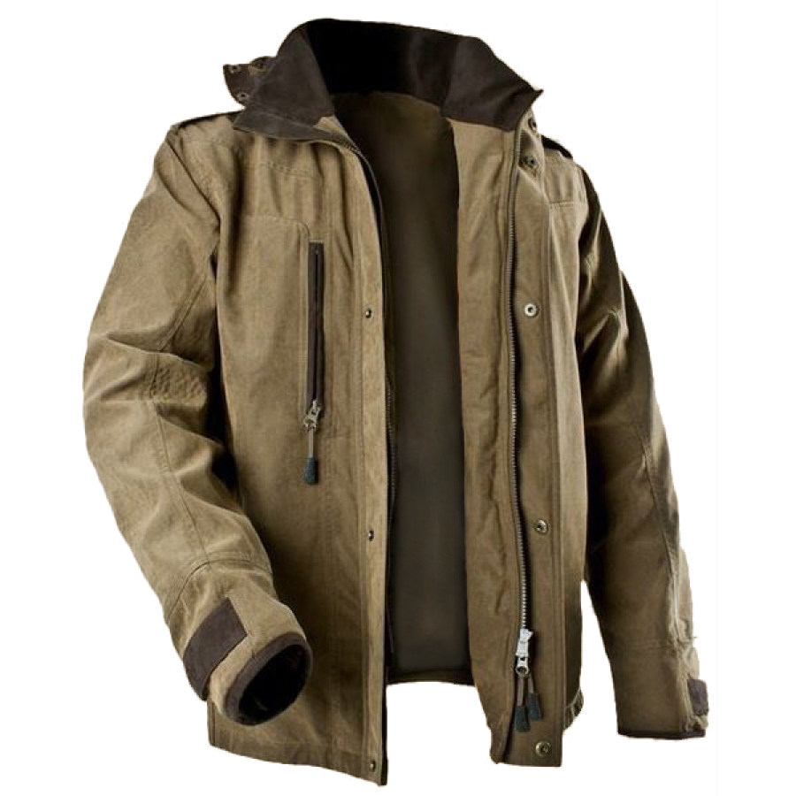 

Men's Outdoor Tactical Contrast Zip Jacket