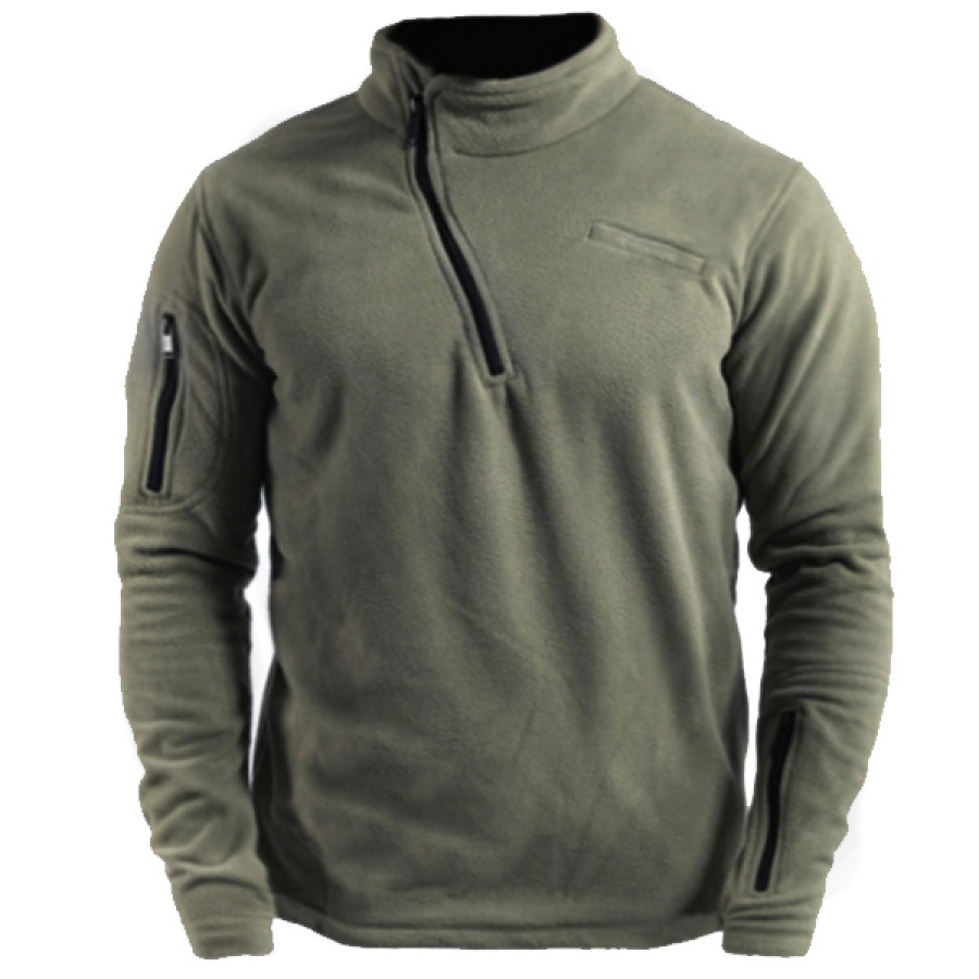 

Mens Outdoor Fleece Warm And Breathable Tactical Sweatshirt