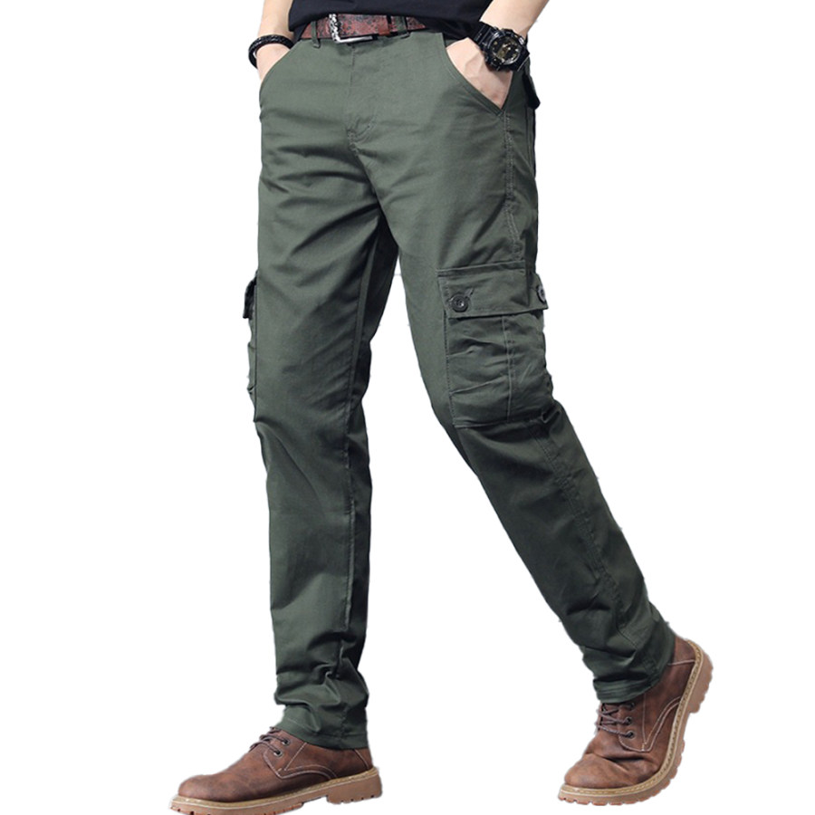 

Мужские уличные тактические штаны-карго с несколькими карманами