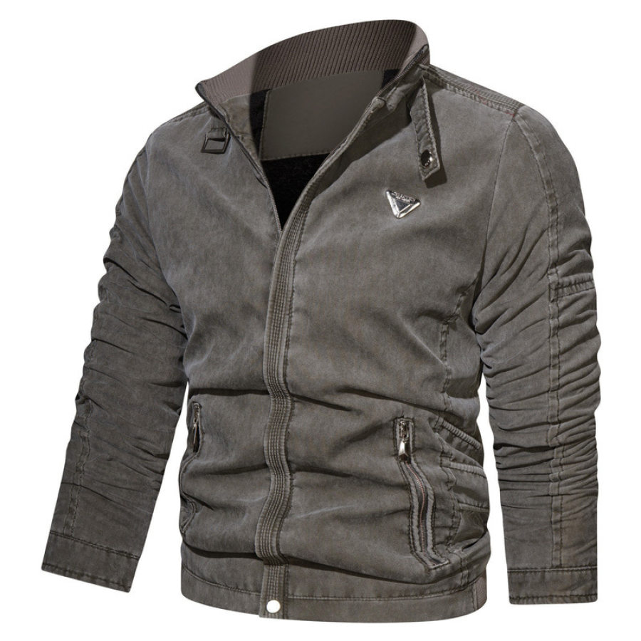 

Men's Outdoor Cotton Stand Collar Loose Casual Jacket