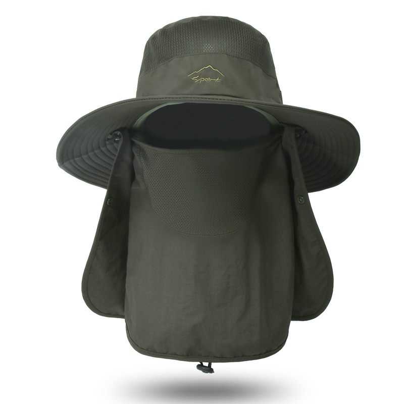 Men's Outdoor Quick-drying Sunscreen Chic Mask Hat