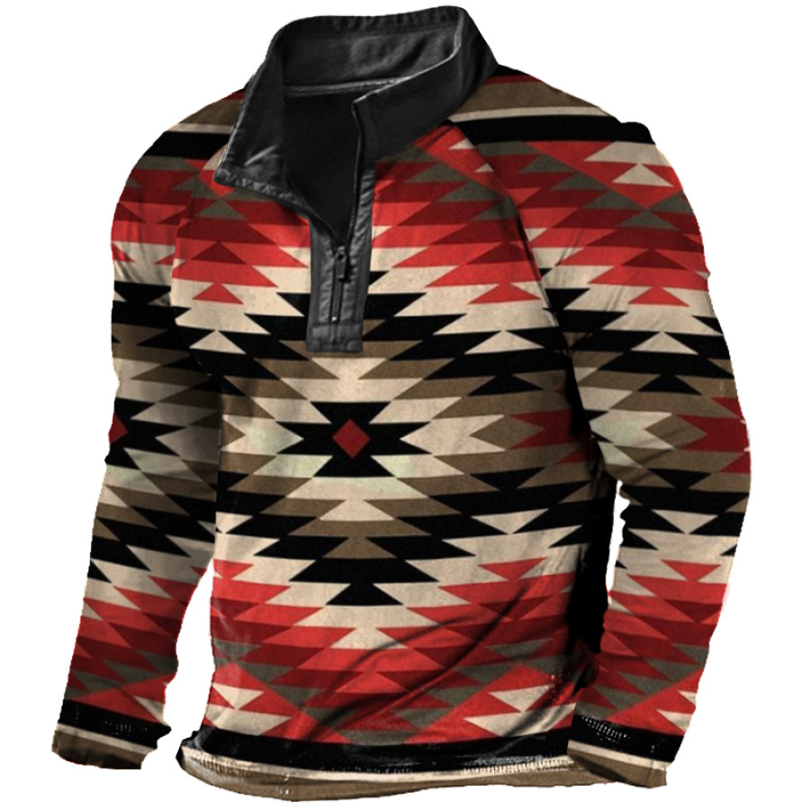 

Men's Outdoor Casual Long Sleeve Printed Sweater