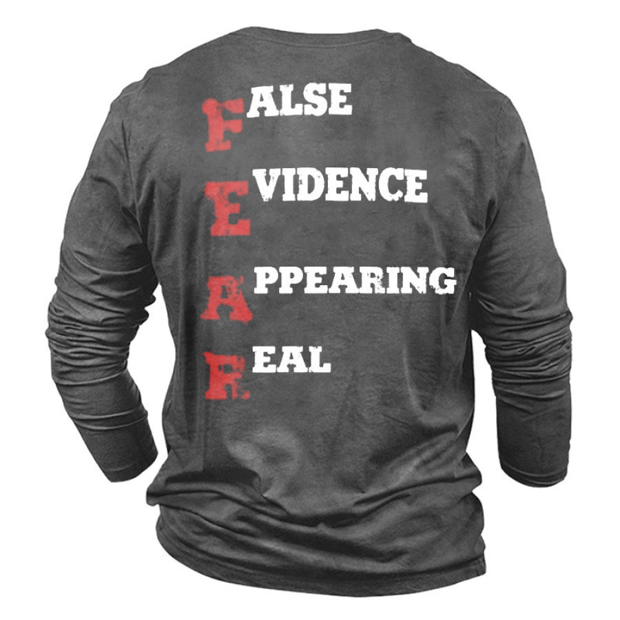 

Men's False Evidence Appearing Real T-Shirt
