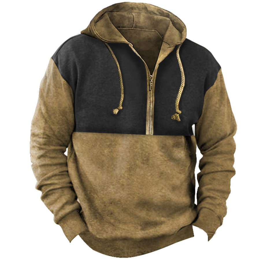 

Men's Outdoor Vintage Tactical Zipper Hoodie