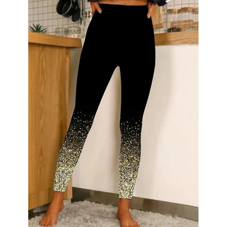 

Leggings Casual Con Stampa Natalizia