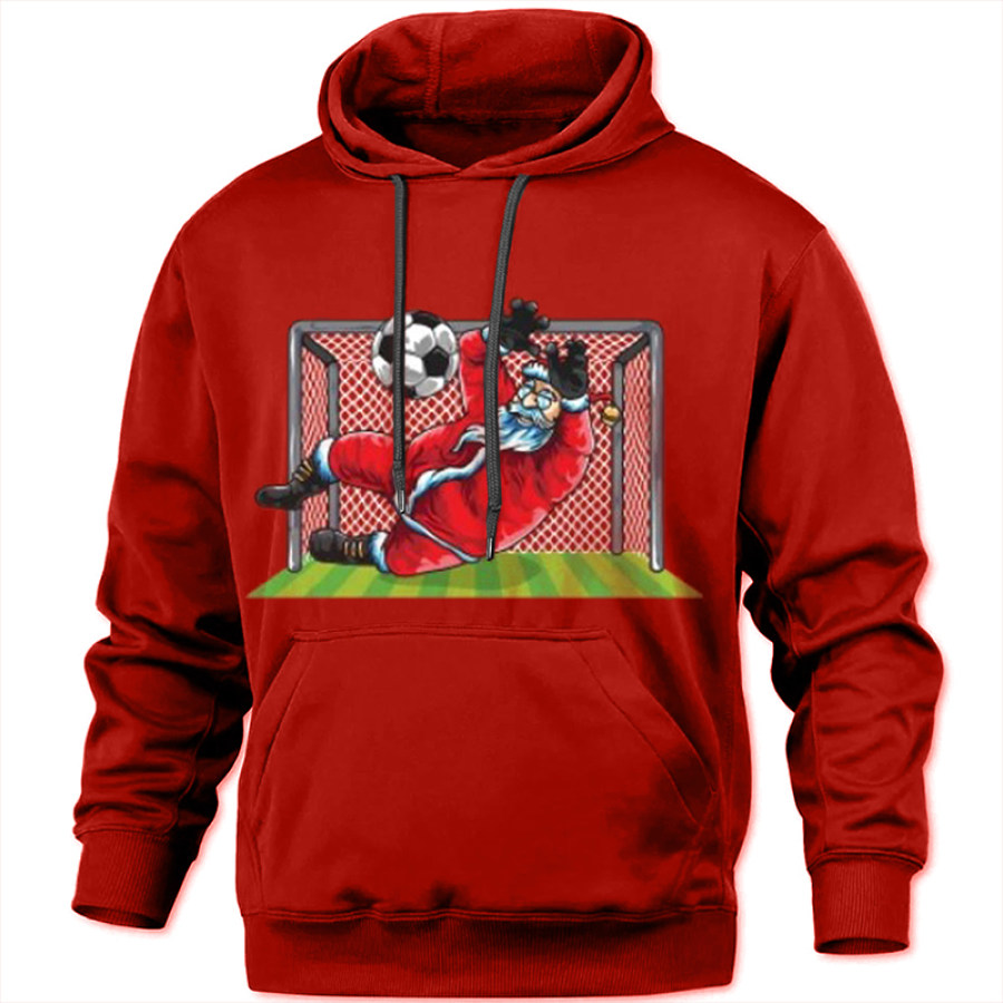 

Santa Soccer Men's Christmas World Cup Hoodie