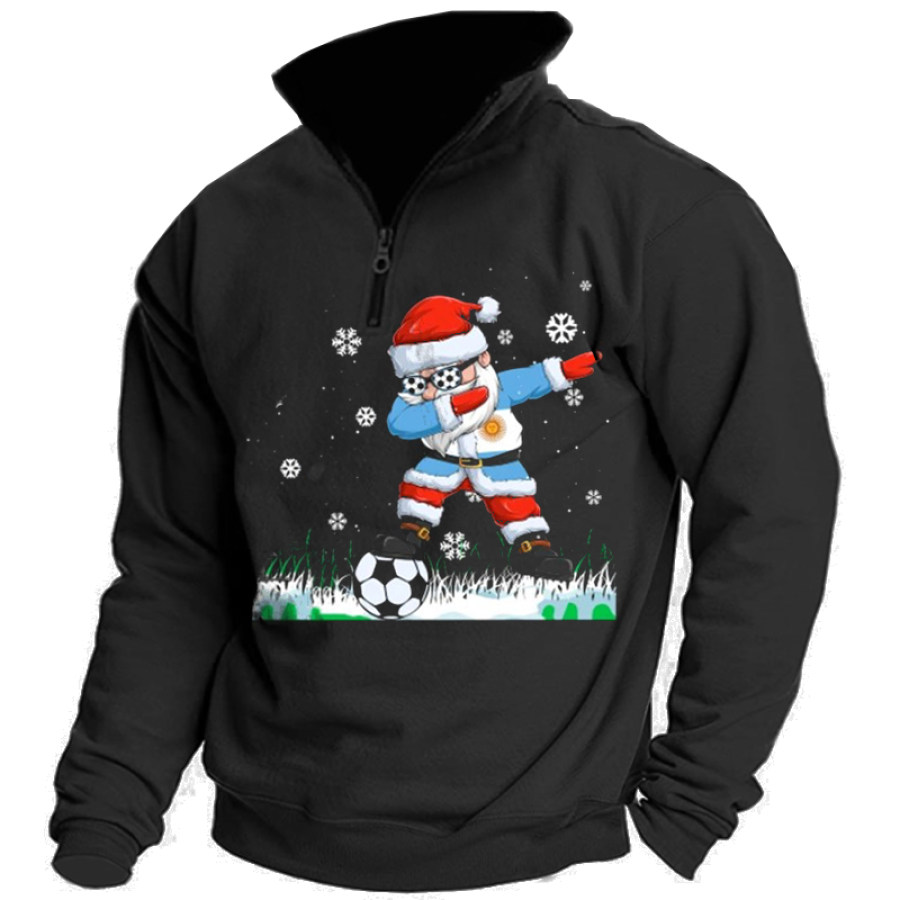 

Santa Soccer Men's Qatar Argentina World Cup Sweatshirt