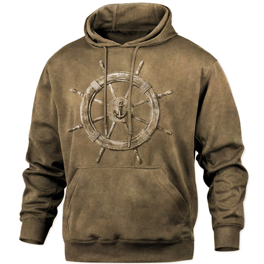 

Men's Vintage Anchor Wheel Hoodie