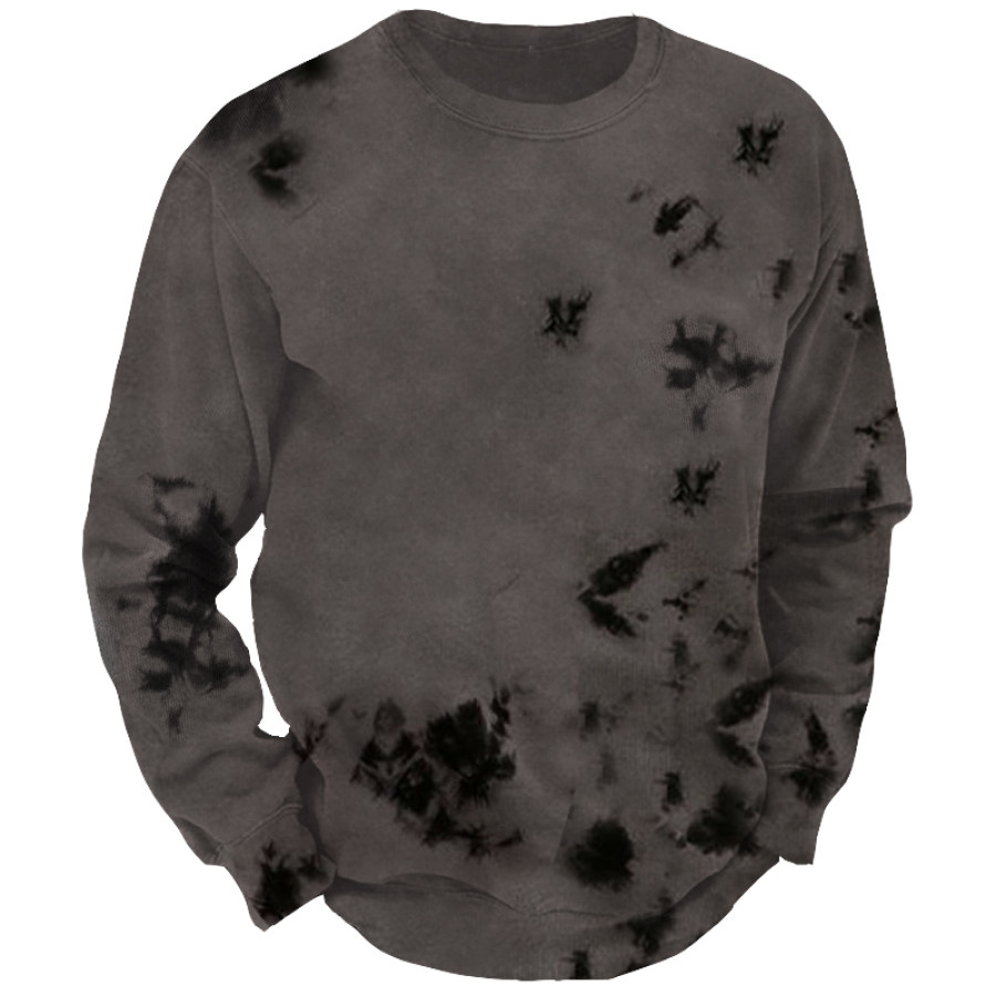 

Men's Vintage Tie Dye Print Sweatshirt