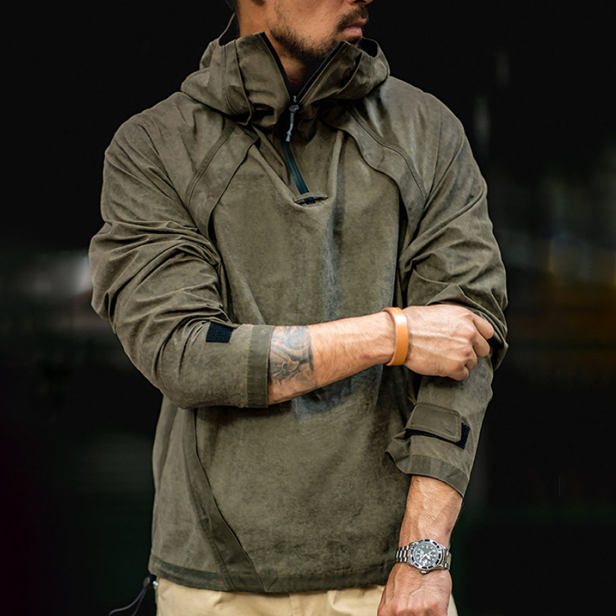 

Men's Workwear Retro Armor Style Hoodie