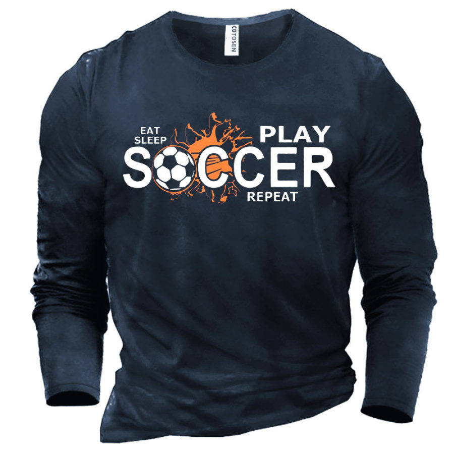 

Men's Eat Sleep Play Soccer Repeat World Cup T-Shirt