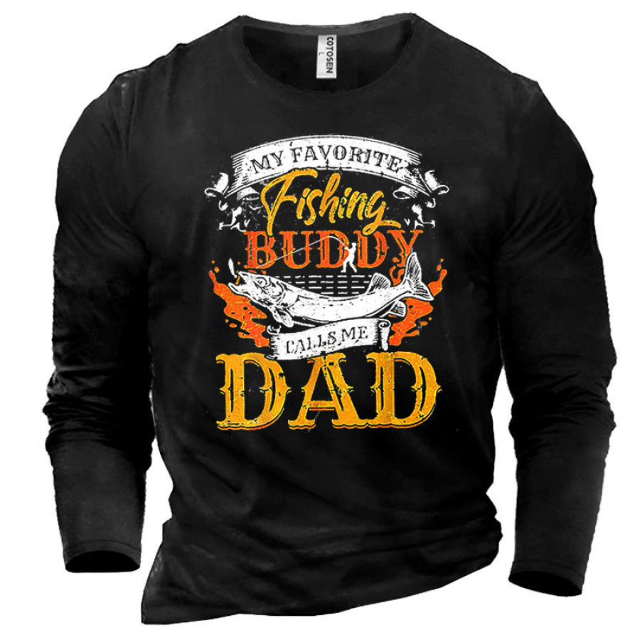 

Men's My Favorite Fishing Buddy Calls Me Dad T-Shirt