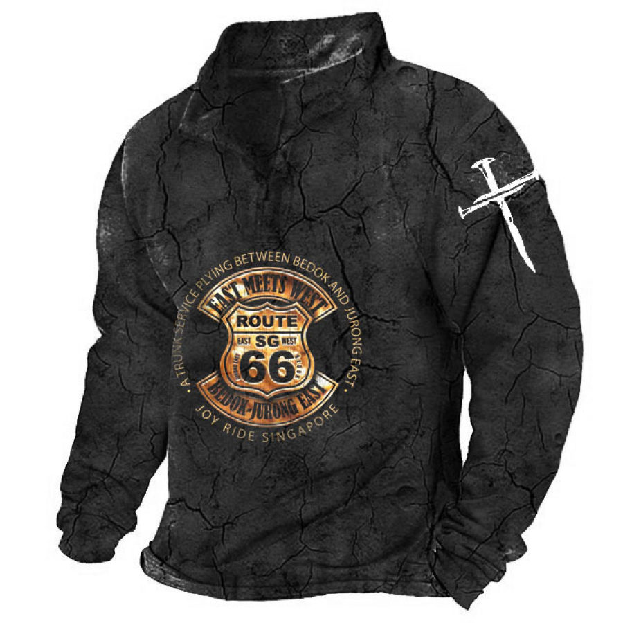 

Route 66 Motorcycle Men's Sweatshirt