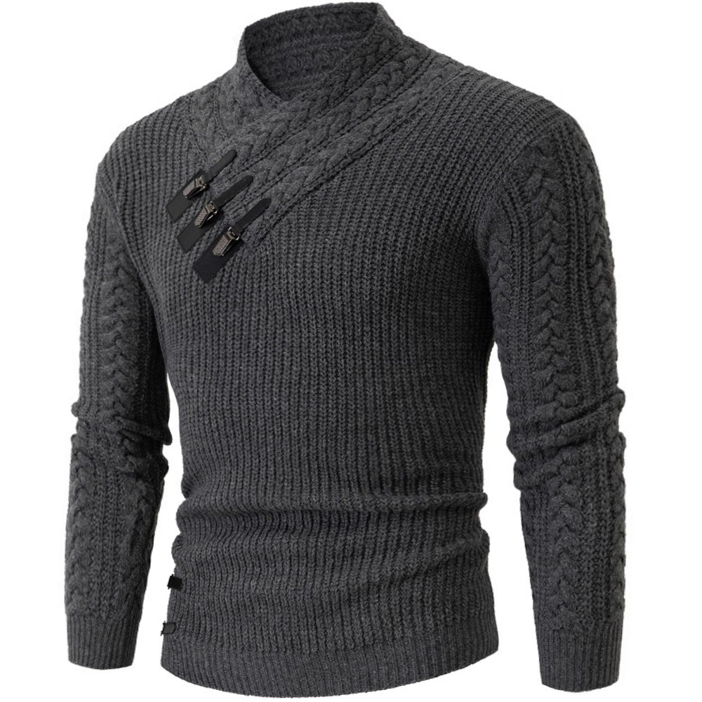 Men's Vintage Half Turtleneck Chic Knit Sweater